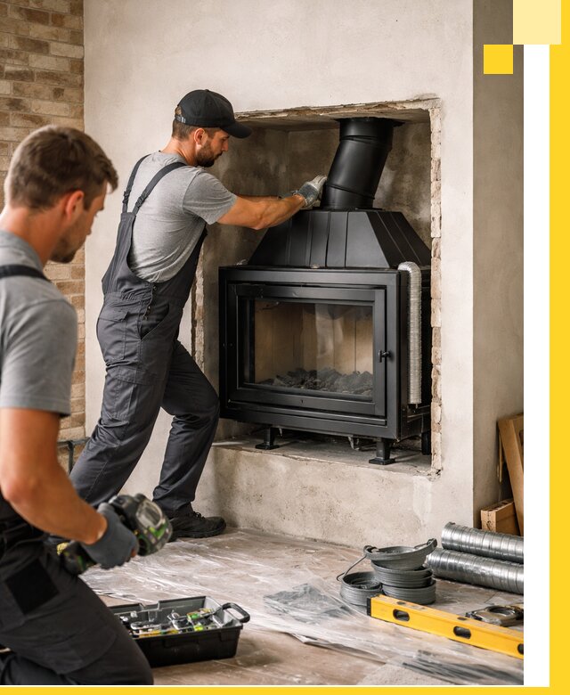Установка каминных топок в Ржеве: монтаж, подключение