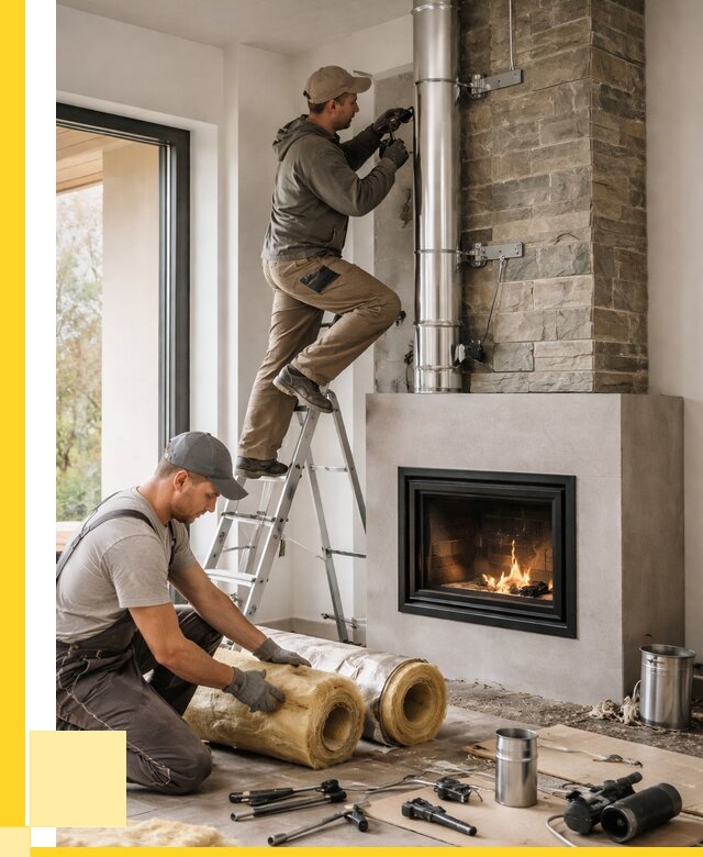 Монтаж дымоходов для каминов в Ржеве от 15419 р. ЭриданРжв