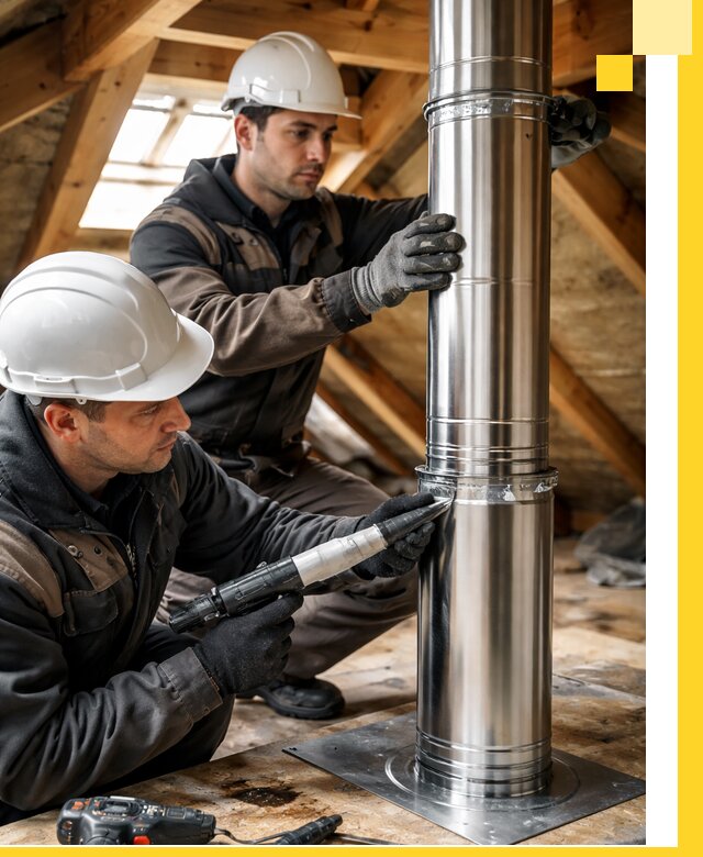Монтаж дымоходов для каминов в Ржеве с гарантией качества