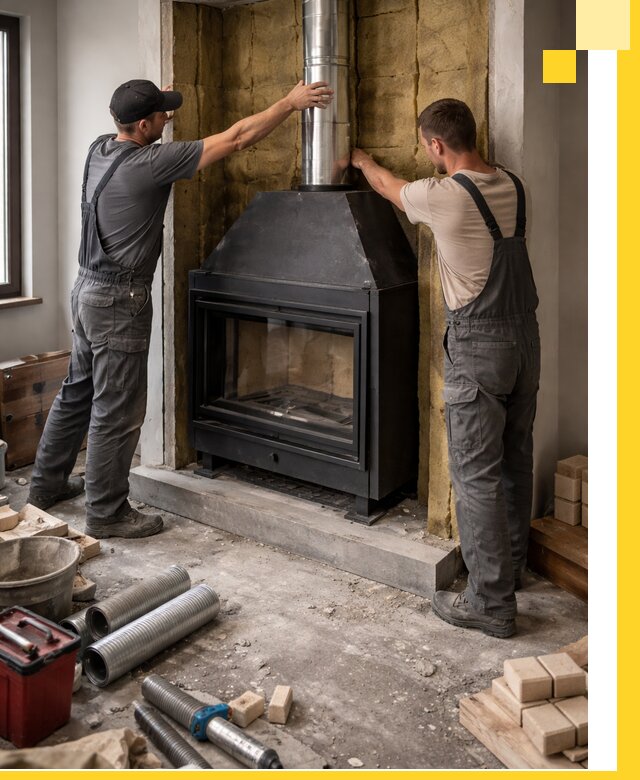 Изготовление и монтаж закрытых каминов в Ржеве под ключ