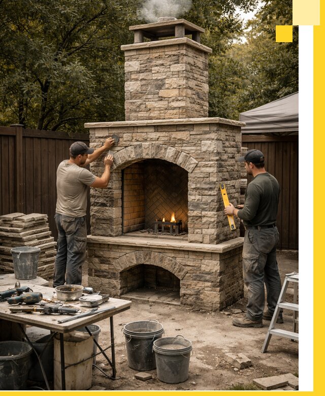 Проектирование и установка уличных каминов в Ржеве