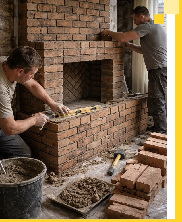 Изготовление и установка кирпичных каминов в Ржеве