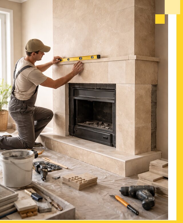 Установка и монтаж каминов в частном доме под ключ в Ржеве