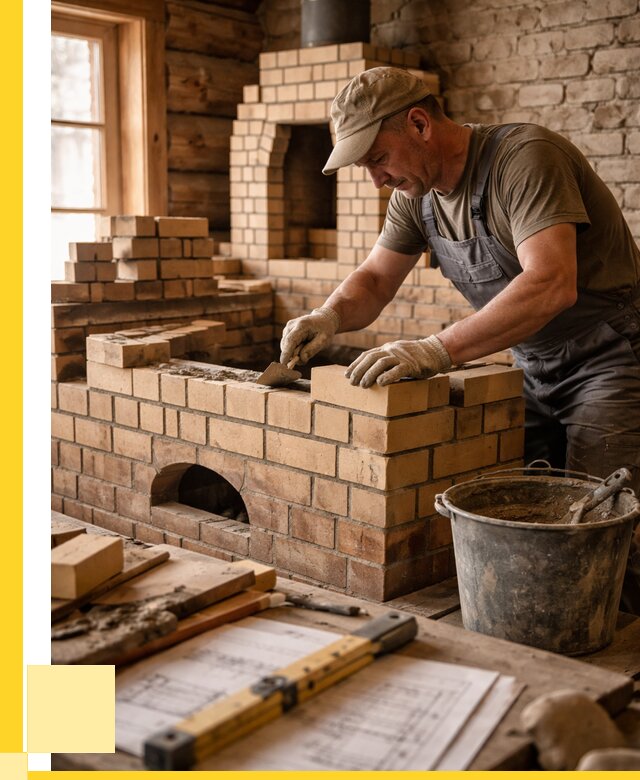 Кладка печей из кирпича в Ржеве цены от 30837 р. - ЭриданРжв