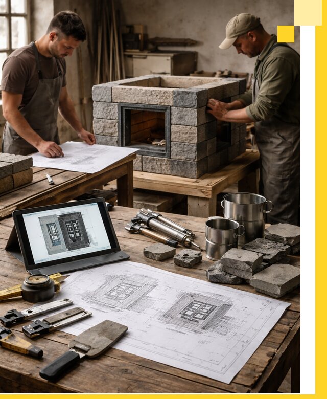 Разработка проектов печей с согласованием и монтажом в Ржеве