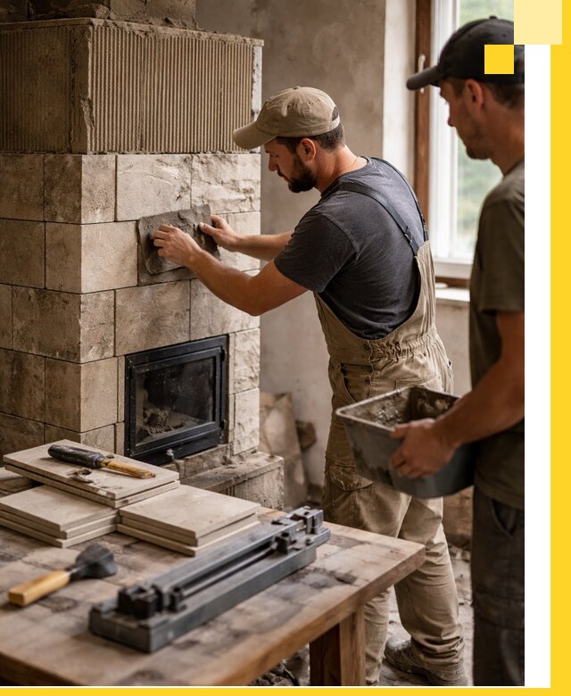 Профессиональная облицовка печей в Ржеве: керамика и камень