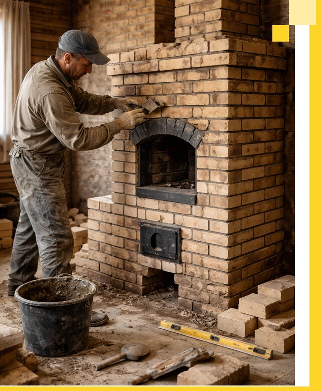 Кирпичные печи под ключ в Ржеве: проектирование и кладка