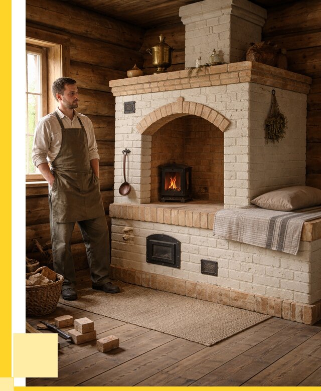 Русские печи с лежанкой под ключ в Ржеве от 154185 р. ЭриданРжв