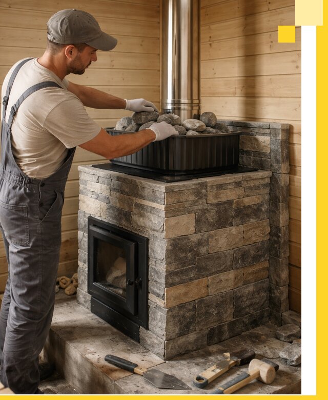 Печи для парной в Ржеве, производство, монтаж и обслуживание