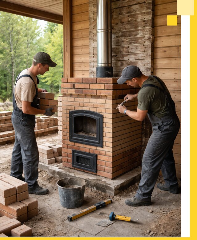 Производство и установка дачных печей под ключ в Ржеве