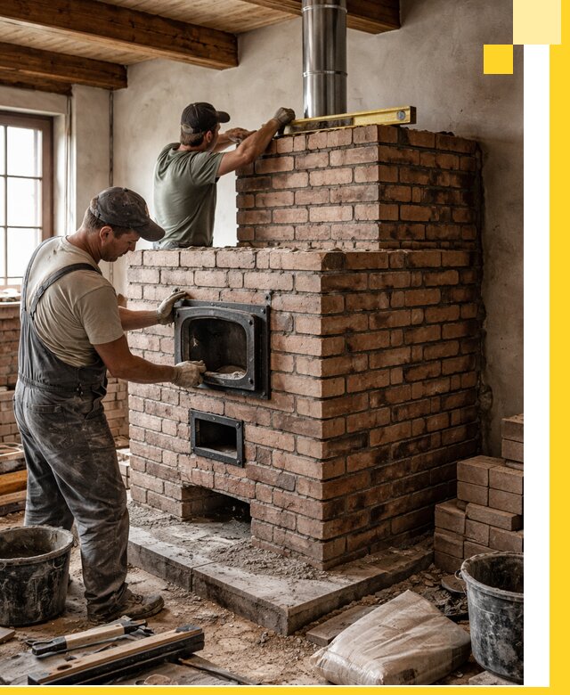 Печи для загородного дома под ключ в Ржеве — монтаж и сервис