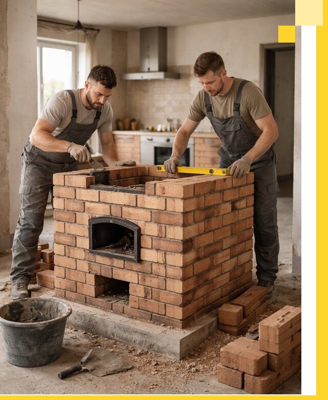 Установка и монтаж печей в частном доме в Ржеве под ключ