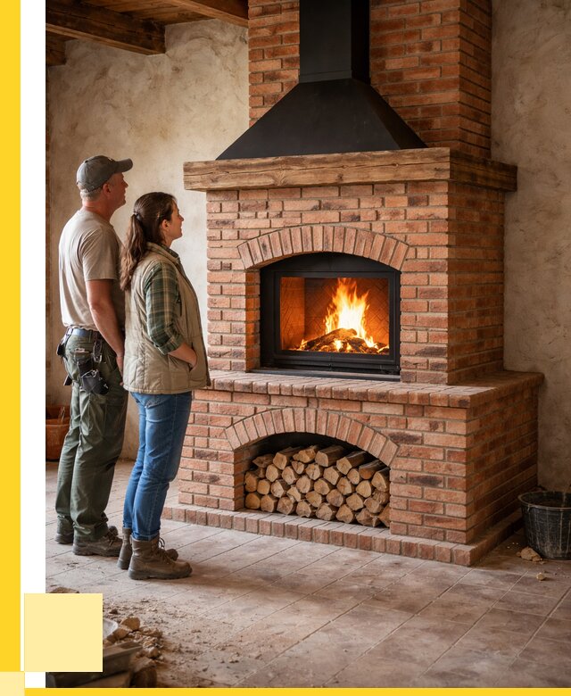 Печи камины из кирпича в Ржеве от 123348 р. | ЭриданРжв