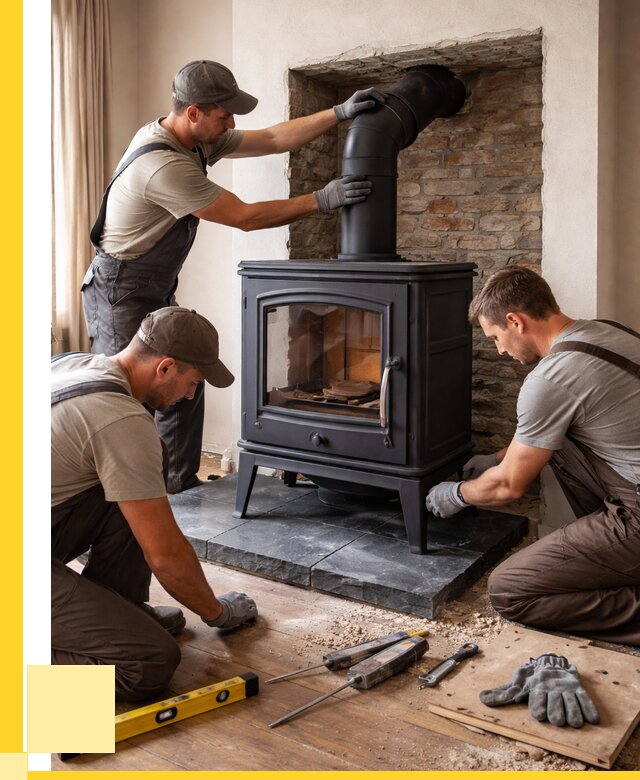 Монтаж печи камина в частном доме в Ржеве от 25698 р. | ЭриданРжв