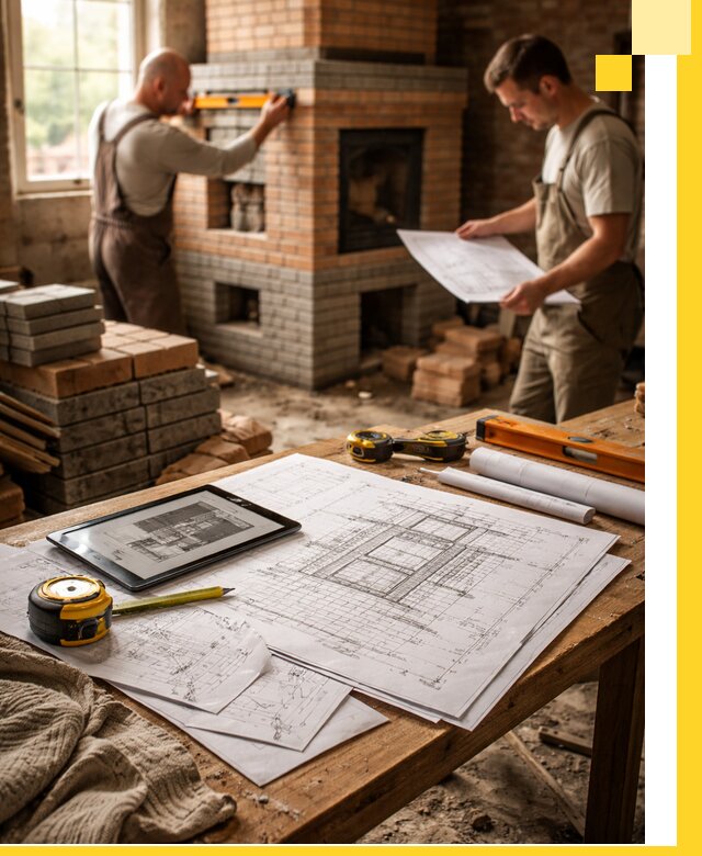 Проекты печей и каминов с индивидуальным дизайном в Ржеве