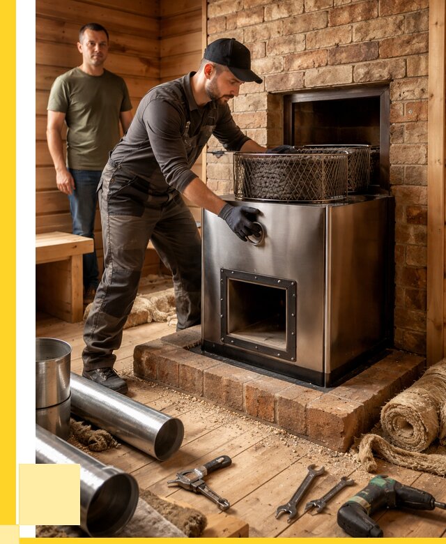 Монтаж банных печей под ключ в Ржеве от 18502 р., ЭриданРжв