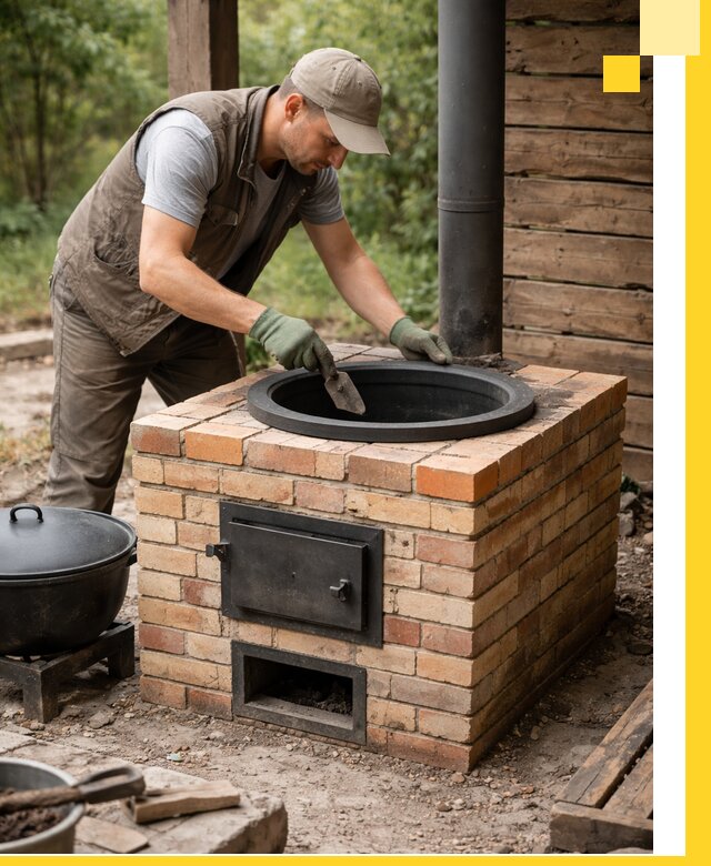 Изготовление и установка печей для казана в Ржеве под ключ