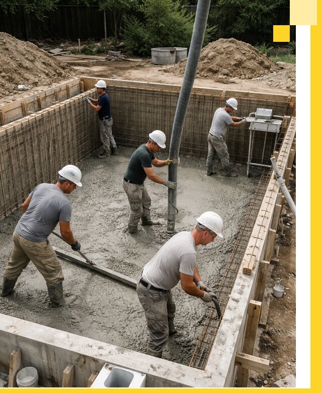 Строительство бетонных бассейнов под ключ в Ржеве