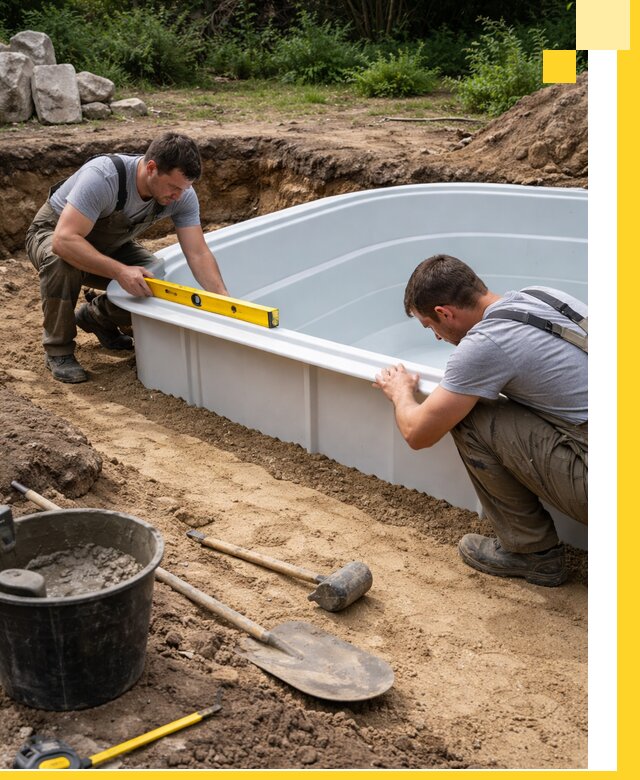 Производство и установка пластиковых бассейнов в Ржеве под ключ