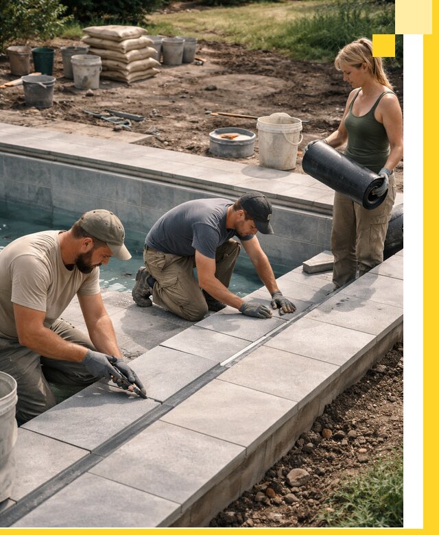 Строительство и монтаж уличных бассейнов под ключ в Ржеве