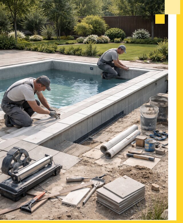 Строительство открытых бассейнов под ключ в Ржеве профессионально