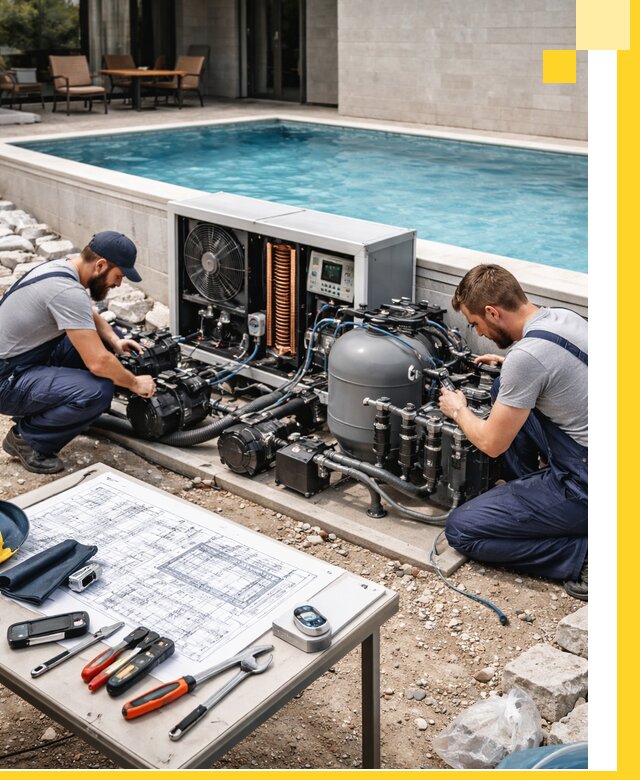 Проектирование и монтаж бассейнов с подогревом в Ржеве