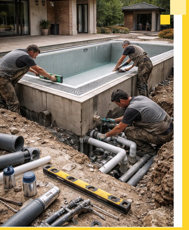 Строительство переливных бассейнов в Ржеве под ключ