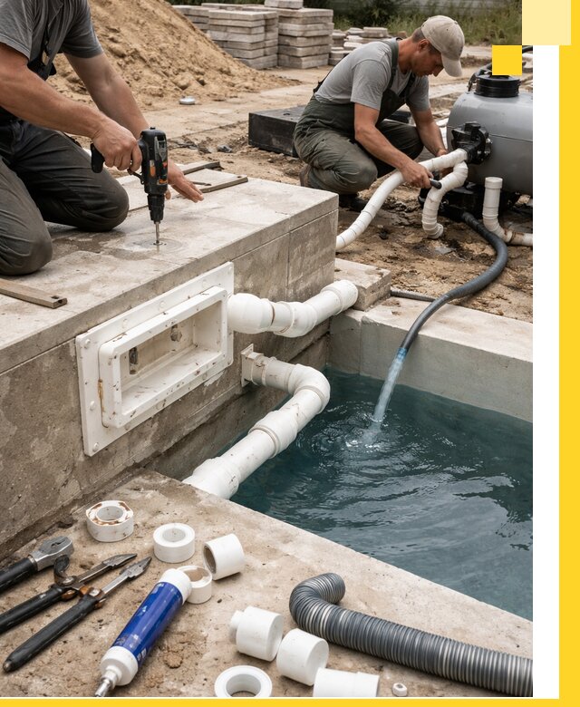 Строительство скиммерных бассейнов под ключ в Ржеве