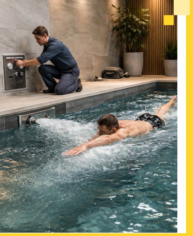 Проектирование и монтаж бассейнов с противотоком в Ржеве