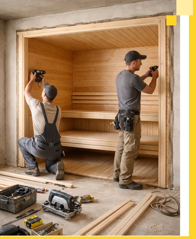 Монтаж саун под ключ в Ржеве — проектирование и установка