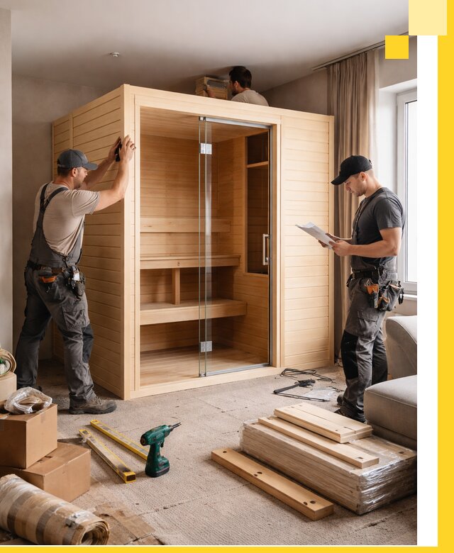 Установка и благоустройство саун в квартире в Ржеве