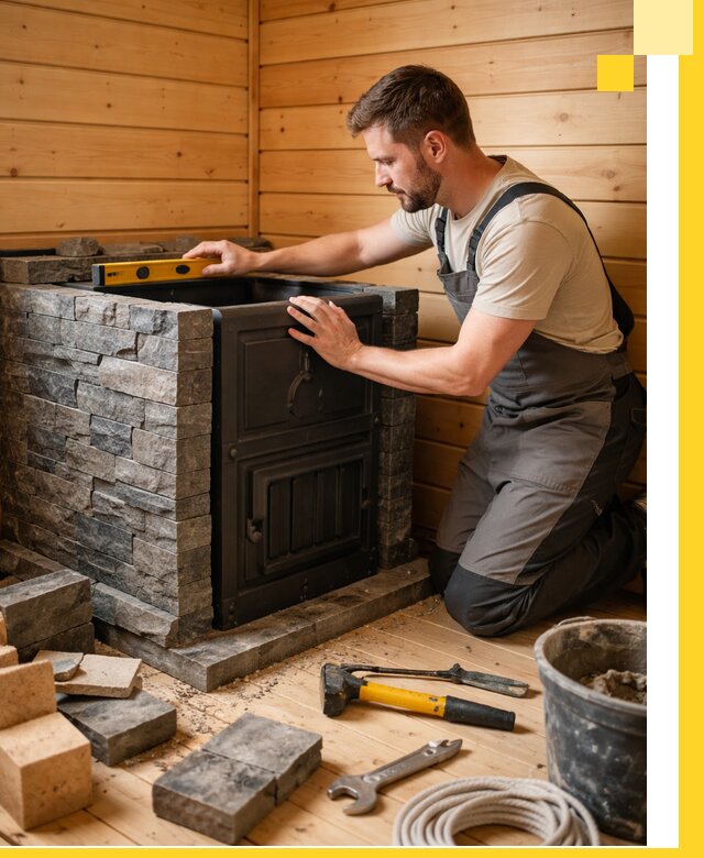 Производство и установка печей для саун под ключ в Ржеве