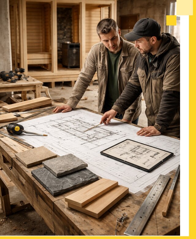 Проекты бань под ключ и планы строительства в Ржеве