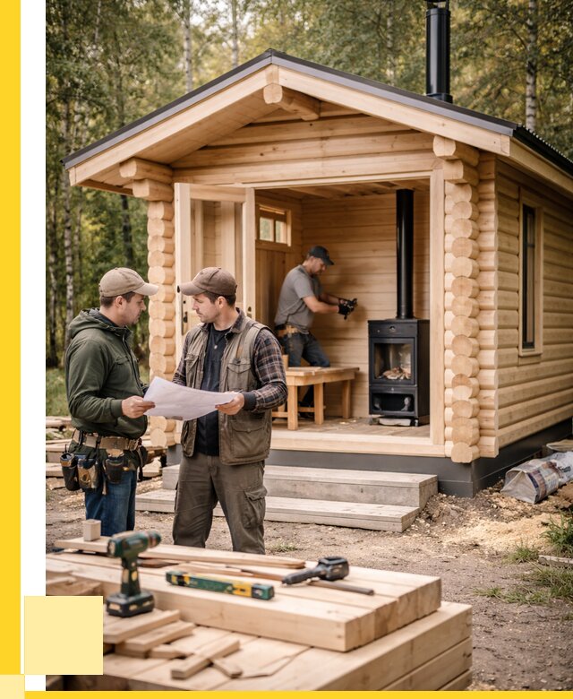 Монтаж бань под ключ в Ржеве — от 205580 р. | ЭриданРжв