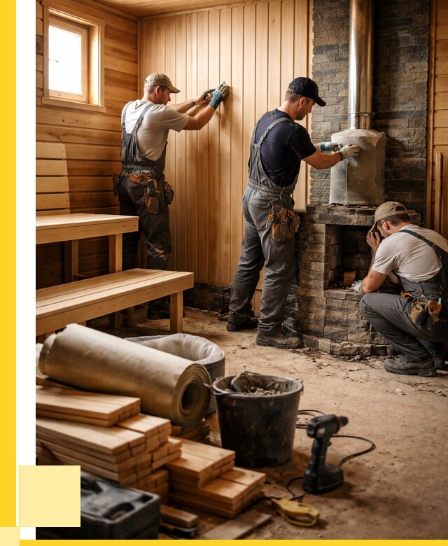 Ремонт бань под ключ в Ржеве от 46256 р. | ЭриданРжв