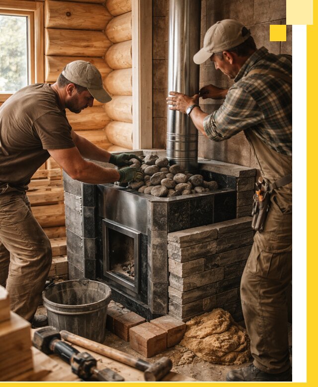 Строительство и отделка русских бань под ключ в Ржеве