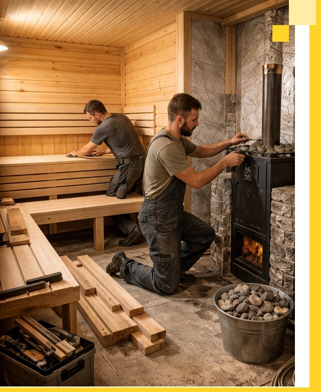 Дизайн и строительство интерьеров бань под ключ в Ржеве