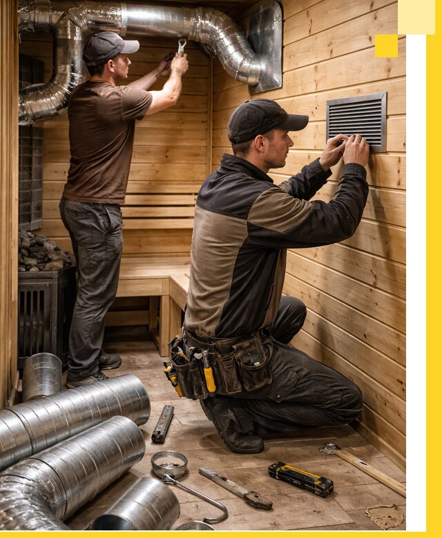 Проектирование и монтаж вентиляции бани в Ржеве под ключ