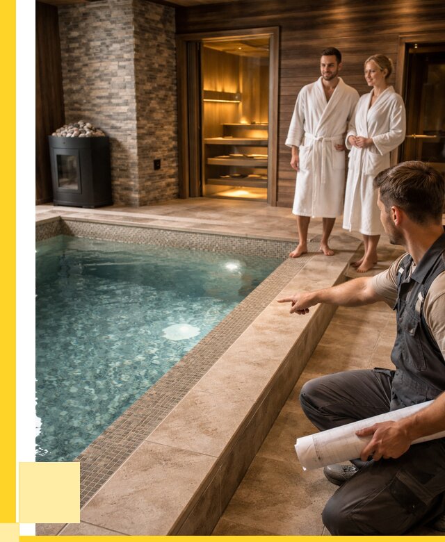 Проект бани с бассейном под ключ в Ржеве от 66814 р. | ЭриданРжв