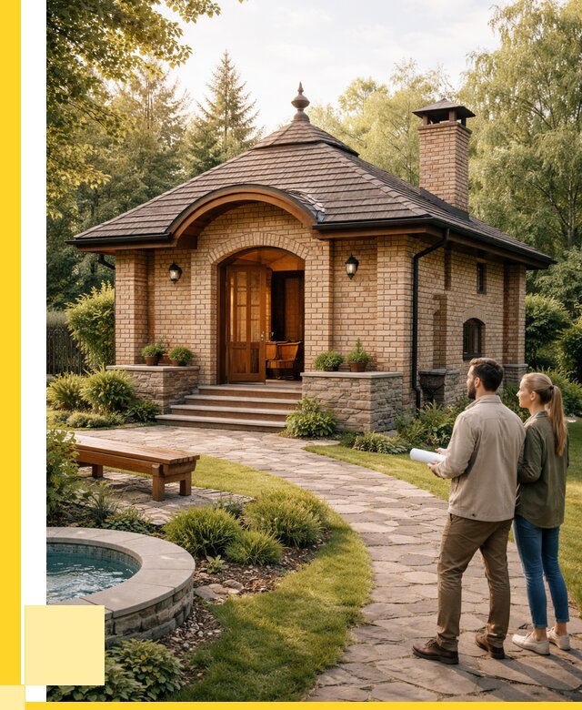 Проект кирпичной бани в Ржеве от 30837 р. | ЭриданРжв