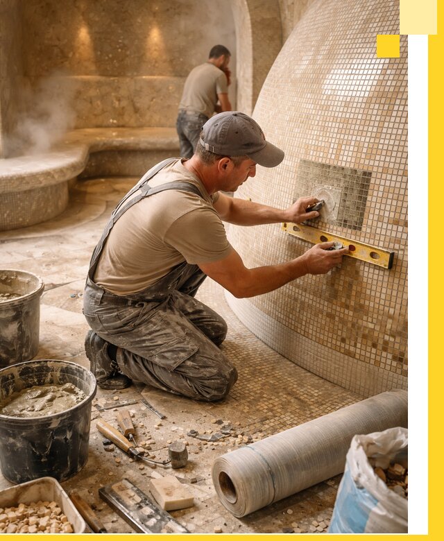 Хамам под ключ в Ржеве: проектирование, строительство, отделка