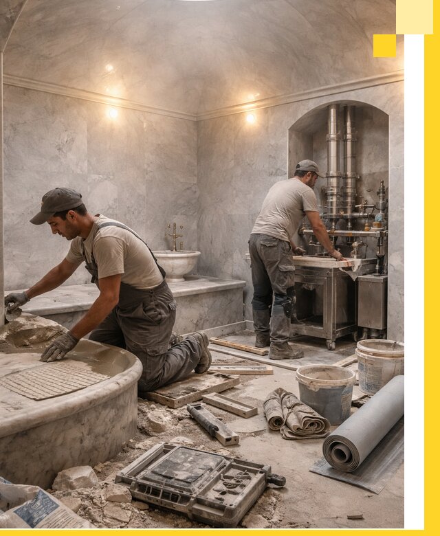 Строительство турецких бань хаммам под ключ в Ржеве