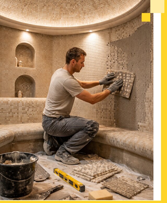 Устройство и монтаж домашнего хамама под ключ в Ржеве