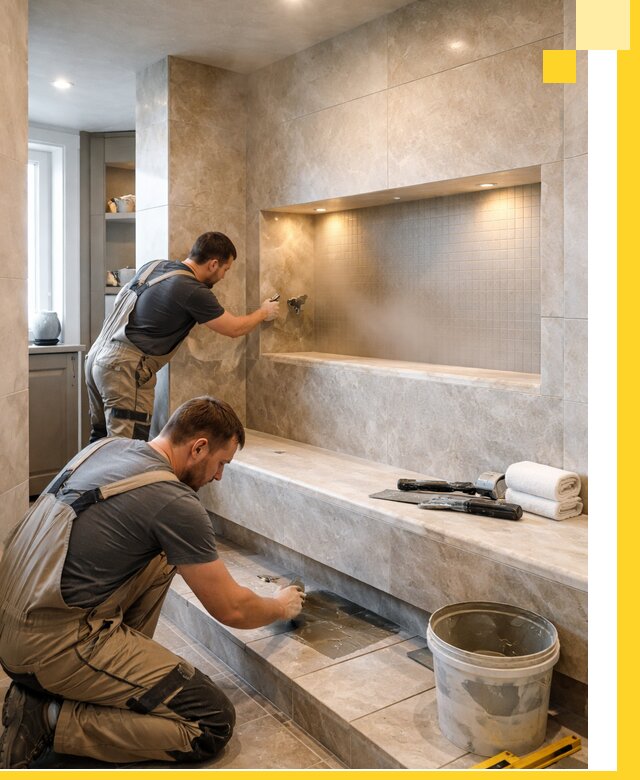 Профессиональное строительство хамама в квартире в Ржеве