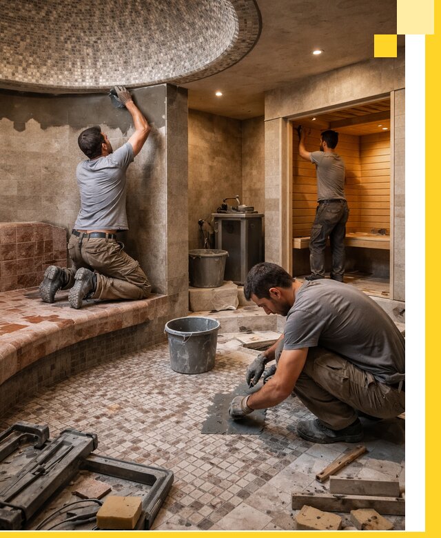 Проект и строительство хамама бани и сауны под ключ в Ржеве