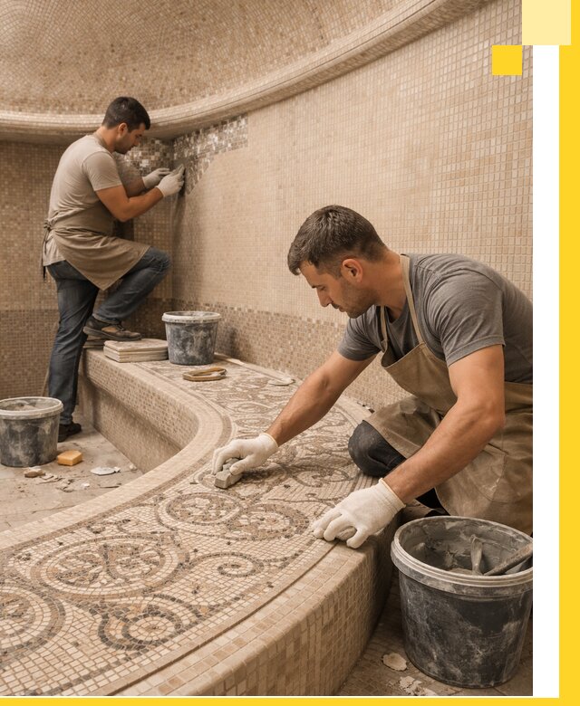 Плитка для хамама в Ржеве, укладка, подбор и поставка