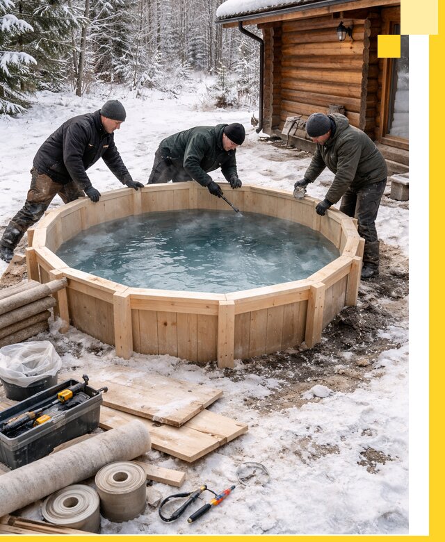 Изготовление и установка ледяных купелей под ключ в Ржеве