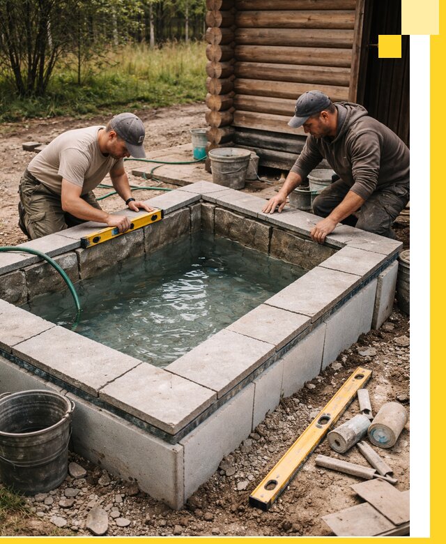 Изготовление и установка холодных купелей под ключ в Ржеве